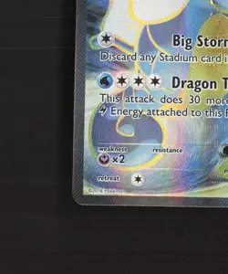 Kingdra EX 122/124 Fates Collide Full Art Ultra Rare Holo Pokemon Card MP - Image 5