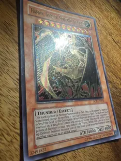 Yugioh Hamon Lord Of Striking Thunder - SOI- EN002 - Ultimate Rare NM - SEE PICS - Image 3