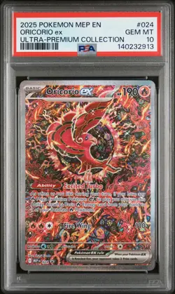 PSA 10 Gem Mint Oricorio EX 2025 Mega Charizard X EX UPC SIR MEP-EN 024 - Image 2