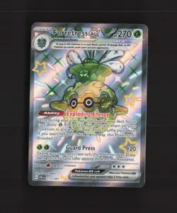 Forretress ex 212/091 Paldean Fates Full Art Ultra Rare Holo Pokemon Card NM - Image 1