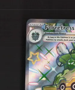 Forretress ex 212/091 Paldean Fates Full Art Ultra Rare Holo Pokemon Card NM - Image 3