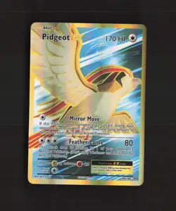 Pidgeot EX 104/108 Evolutions Full Art Ultra Rare Holo Pokemon Card NM - Image 1