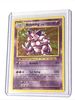 Pokemon XY Evolutions Nidoking Holo Rare Card 45/108 - Image 1
