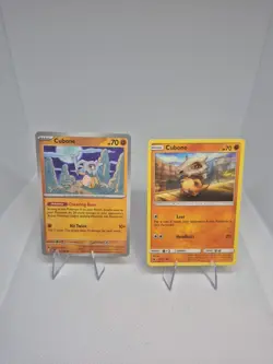 Cubone 104/165, 52/111 Pokemon Cards Lot - Image 1