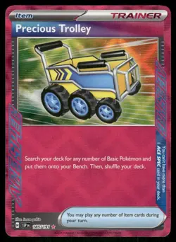Precious Trolley 185/191 Holo Surging Sparks Pokemon TCG trading card - Image 1