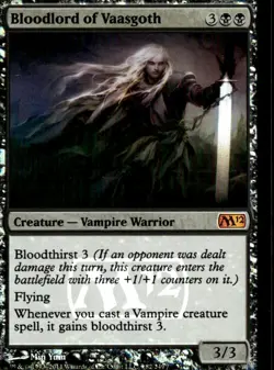 MTG FOIL Prerelease Cards #82 Bloodlord of Vaasgoth - Lightly played - Image 1