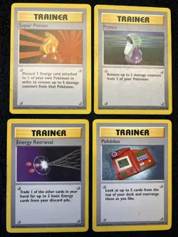 ❗Lot 🔟: Shadowless Pokemon Vintage Base Set Common Rare Cards Lot OLD - Image 1