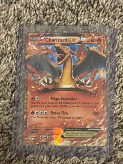Pokemon TCG Charizard-EX XY17 Holo Promo Card LP Condition - Image 1