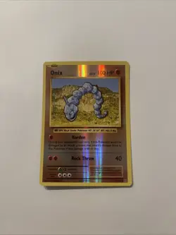 Pokemon TCG Onix Card 61/108 XY Evolutions Reverse Holo Near Mint Condition - Image 1