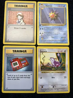 ❗Lot 1⃣1⃣: Shadowless Pokemon Vintage Base Set Common Rare Cards Lot OLD - Image 1