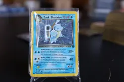 Pokemon Card Dark Blastoise Team Rocket Holo Rare 3/82 Swirl - HP - Image 1