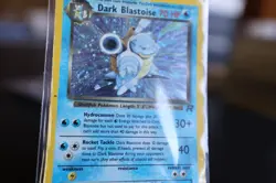 Pokemon Card Dark Blastoise Team Rocket Holo Rare 3/82 Swirl - HP - Image 2