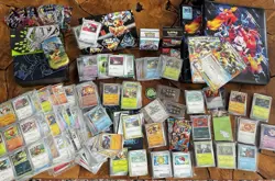 Pokemon Card Lot 1000+ Bulk Holos Reverse Rare + Tins Boxes Accessories - Image 1