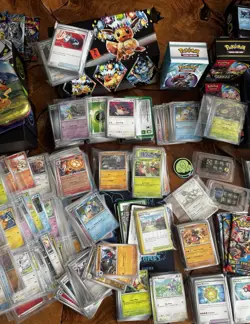 Pokemon Card Lot 1000+ Bulk Holos Reverse Rare + Tins Boxes Accessories - Image 3