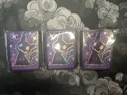65 Ct Mimikyu Paldean Fates ETB Pokemon Card Sleeves New Sealed (3 LOT) - Image 1