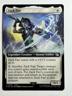 Zack Fair (Extended Art) FINAL FANTASY 435 Regular MTG Card LP-NM - Image 1