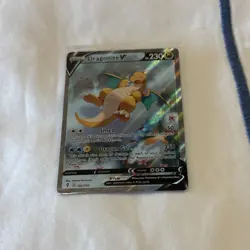 Pokemon Dragonite V Ultra Rare Full Art Holo Pokemon GO 192/203 Basic Card - Image 3