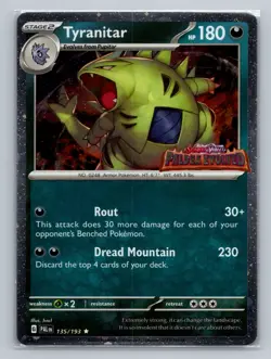 Pokemon Miscellaneous Cards & Products #135/193 Tyranitar (Paldea Evolved Stamp) - Image 1