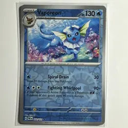 Vaporeon 022/131 Rare Reverse Holo Card Prismatic Evolutions PRE Pokemon TCG NM - Image 1