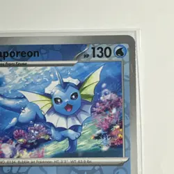 Vaporeon 022/131 Rare Reverse Holo Card Prismatic Evolutions PRE Pokemon TCG NM - Image 4