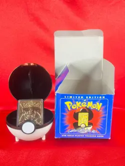 POKEMON CHARIZARD 6 1999 BURKER KING 23K GOLD PLATED CARD GREAT CONDITION - Image 1