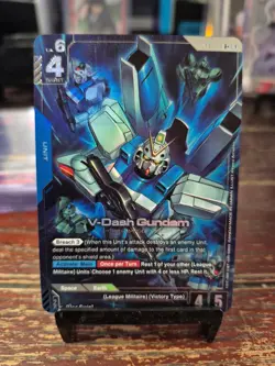 GUNDAM CARD GAME GD04-006 R+ V-DASH GUNDAM - HOLO FOIL - PHANTOM ARIA - Image 1