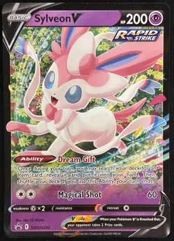 Sylveon V SWSH202 SWSH: Sword & Shield Promo Cards Holo NM - Image 1