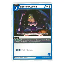 Licorice Cookie BS2-022 Rare Cookie Run Braverse TCG English card - Image 1