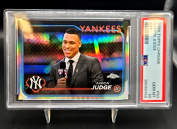 2024 Topps Chrome Aaron Judge SSP SP Yankees PSA 10 - Image 1