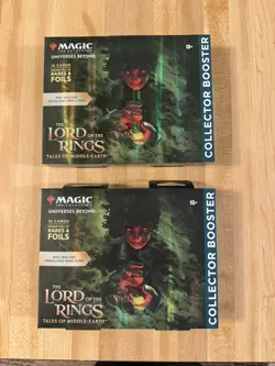 2x Magic the Gathering: The Lord of the Rings Collector Omega Booster SEALED MTG - Image 1