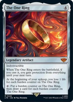 The One Ring LOTR Legendary Artifact 0246 Regular NM MTG LOTR - Image 1