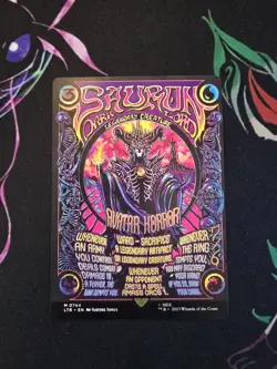 Sauron, the Dark Lord Borderless Poster - Non-Foil English MTG Lord Of The Rings - Image 1