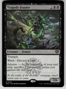 Tragedy Feaster Rare Secrets of Strixhaven 102 MTG Near Mint 2026 - Image 1