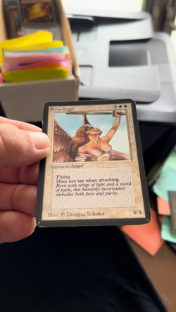 Magic the Gathering Serra Angel Alpha LP - Image 2