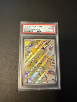 Pokemon TCG Joltik 150/142 2024 Stellar Crown Illustration Rare Card - PSA 10 - Image 1