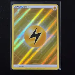 Pokemon - Lightning Energy Holo - 155/159 - SWSH Crown Zenith - Texture Card - Image 1