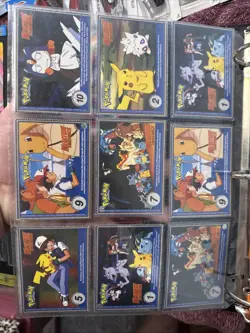 1999 Burger King Pokemon Card Uncut Sheet #8 Charizard, Raichu, Etc. - Image 2