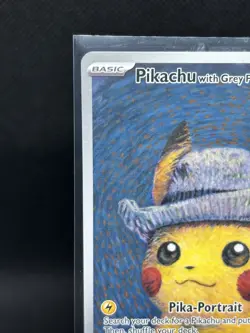 Pokemon x Van Gogh: Pikachu with Grey Felt Hat SVP 085 Promo Card Raw NM - Image 2