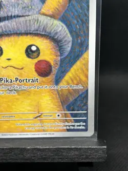 Pokemon x Van Gogh: Pikachu with Grey Felt Hat SVP 085 Promo Card Raw NM - Image 4