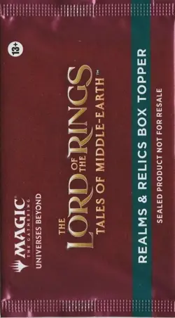 MTG The Lord of the Rings: Tales of Middle-Earth Realms & Relics Box Topper Pack - Image 1