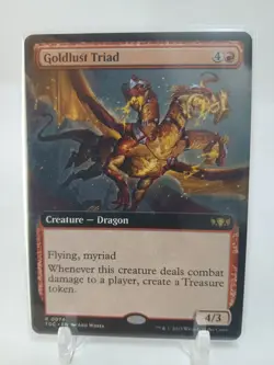 Mtg NM Goldlust Triad (Extended Art) Commander: Tarkir: Dragonstorm Regular - Image 1