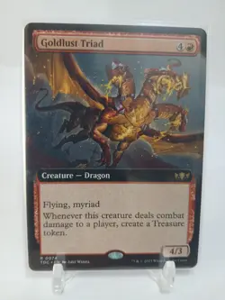 Mtg NM Goldlust Triad (Extended Art) Commander: Tarkir: Dragonstorm Regular - Image 2