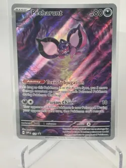 Pecharunt SVP 129 Promo Pokemon Card Darkness Mythical NM - Image 1