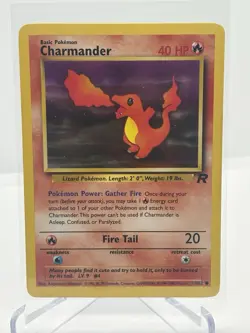 Charmander 50/82 Team Rocket 2000 WOTC Pokemon Card Unlimited Non-Holo - Image 1