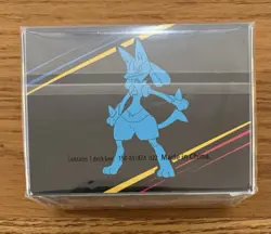 Pokemon TCG Crown Zenith Lucario Deck Box, Card Sleeves, & Promo SWSH213 - Image 4