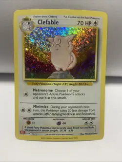 Pokemon Clefable Holo Rare Card 014/034 Classic Collection, Near Mint Condition - Image 1