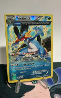 Pokemon Swampert TCG Reverse Holo Rare Card 36/160 XY Primal Clash - Image 2