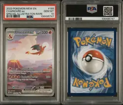 Pokemon Charizard EX Holo Rare Card 199/165 SV Scarlet & Violet 151 PSA 10 - Image 1