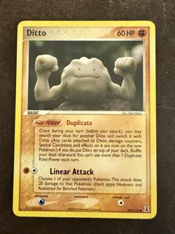 Pokemon TCG EX Delta Ditto (Geodude) Regular Common Card 62/113 - Image 1