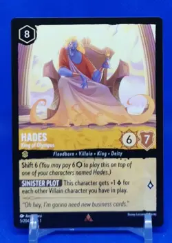 Disney Lorcana Hades -King of Olympus #5/204 Playset 4 Cards - Image 1